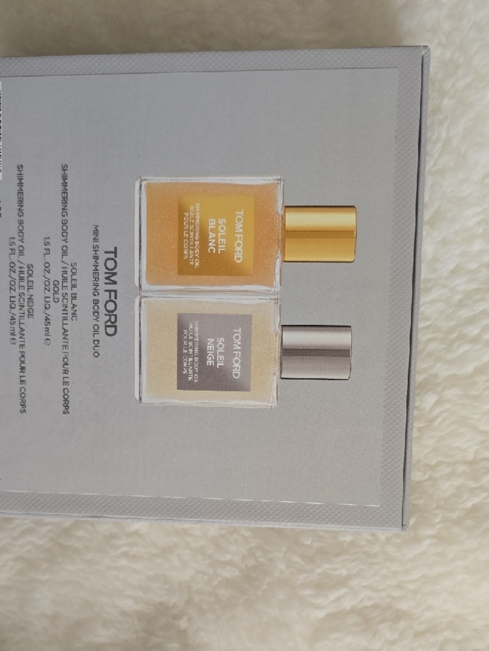 Tom Ford Soleil Blanc Shimmer Oils Duo - Gold & Silver Caps - Picture 4 of 4